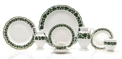 Lot 313 - A collection Meissen porcelain 'Vine Leaf' tea wares