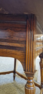 Lot 5 - A rosewood and ivory-inlaid circular centre table