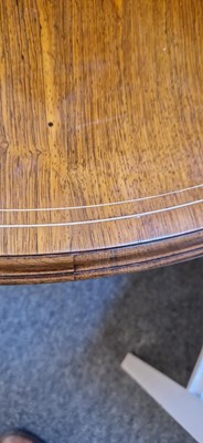 Lot 5 - A rosewood and ivory-inlaid circular centre table