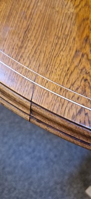 Lot 5 - A rosewood and ivory-inlaid circular centre table