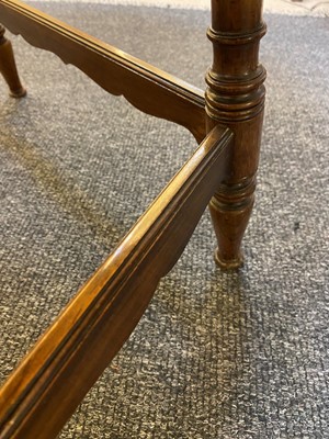 Lot 5 - A rosewood and ivory-inlaid circular centre table