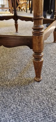 Lot 5 - A rosewood and ivory-inlaid circular centre table