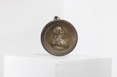 Lot 238 - A bronze portrait medallion of Napoleon Bonaparte