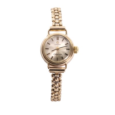 Lot 419 - A 9ct gold Omega Ladymatic automatic bracelet watch