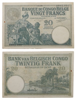 Lot 134 - Notes, Belgian Congo