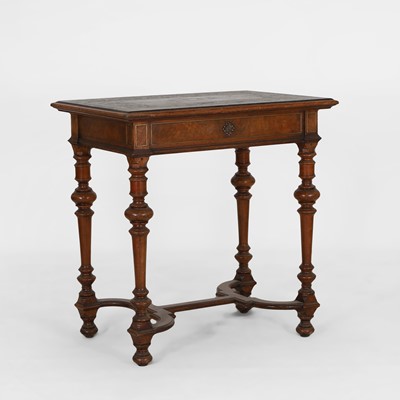 Lot 105 - A walnut side table