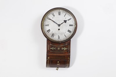 Lot 222 - A Regency mahogany wall clock