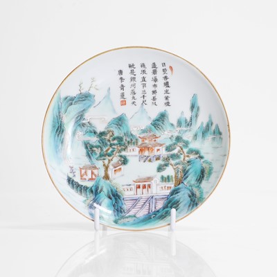 Lot 76 - A Chinese famille rose saucer