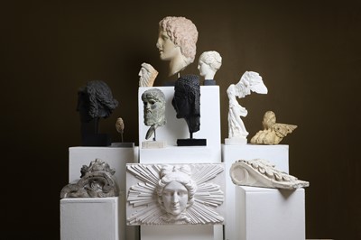 Lot 124 - A group of plaster and composite sculptures after the antique