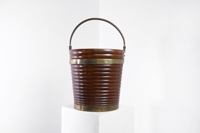Lot 22 - A George III mahogany plate bucket