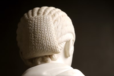 Lot 280 - A carved marble bust of Plautilla