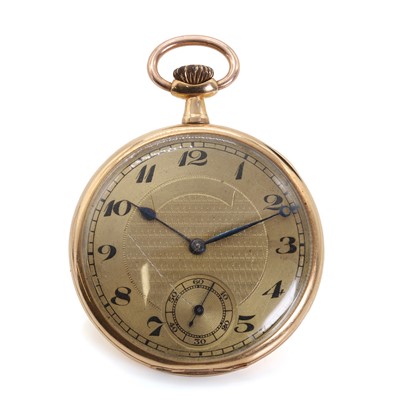 Lot 404 - An 18ct gold pocket watch