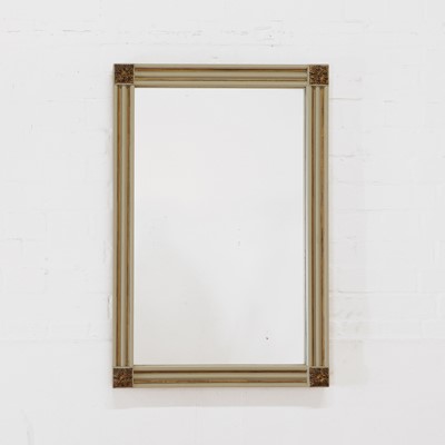 Lot 374 - A painted and parcel-gilt wall mirror