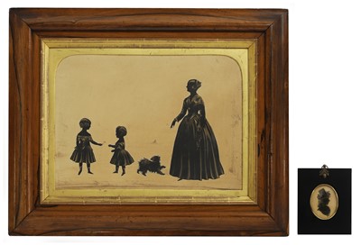Lot 393 - A Victorian silhouette