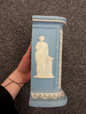Lot 98 - A group of four Wedgwood Jasperware mantle timepieces