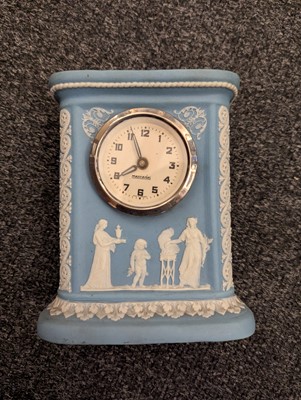 Lot 98 - A group of four Wedgwood Jasperware mantle timepieces