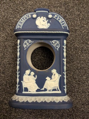Lot 98 - A group of four Wedgwood Jasperware mantle timepieces