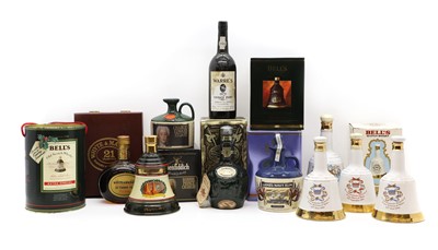 Lot 294A - A selection of whiskies, spirits and fortified wines