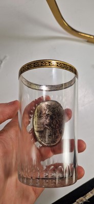 Lot 397 - A pair of Zwischengoldglas glass beakers