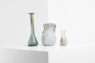 Lot 371 - Three small Roman glass vessels