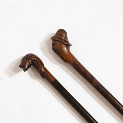 Lot 236 - A hardwood walking stick