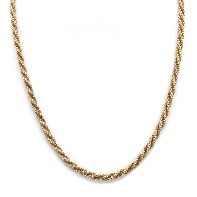 Lot 1244 - A fancy link torsade necklace