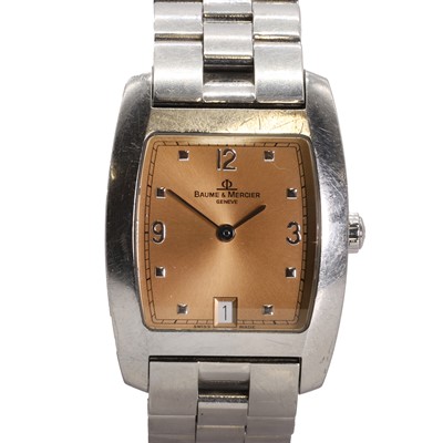 Lot 437 - A stainless steel Baume & Mercier quartz bracelet watch