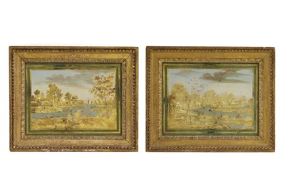 Lot 245 - A pair of pressed gilt-metal pictures