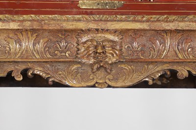 Lot 486 - An export red and gilt-lacquered cabinet