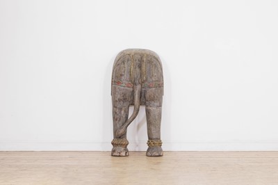 Lot 161 - A painted and carved mango wood model