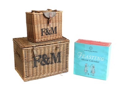 Lot 206A - A Fortnum & Mason hamper and rug
