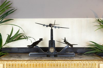 Lot 347 - A stained-oak air industry trophy
