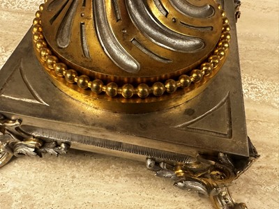 Lot 27 - A baroque-style silvered bronze urn in the manner of Ferdinand Barbedienne