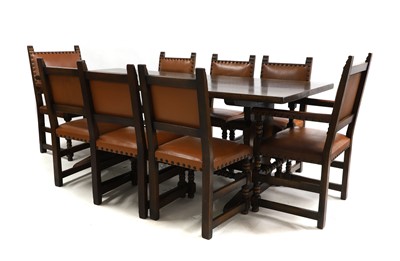 Lot 417 - An oak refectory table