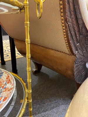 Lot 433 - A mahogany sofa