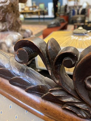 Lot 433 - A mahogany sofa