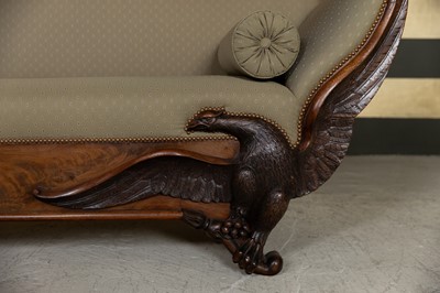 Lot 433 - A mahogany sofa