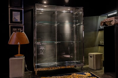 Lot 208 - A chrome display cabinet