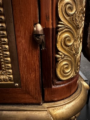 Lot 337 - A Napoleon III parquetry commode