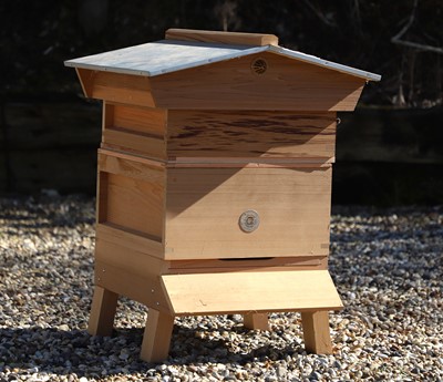 Lot 686 - A National cedar beehive by National Bee Supplies