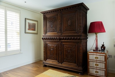 Lot 217 - A Louis XIII walnut buffet à deux corps