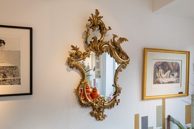 Lot 419 - A George II-style giltwood mirror