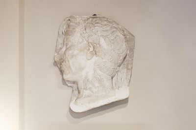 Lot 75 - A Roman-style plaster portrait relief