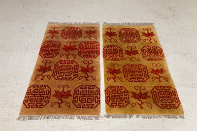 Lot 355 - A pair of wool rugs