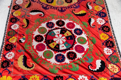 Lot 93 - A suzani textile