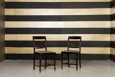 Lot 406 - A set of six rosewood chairs