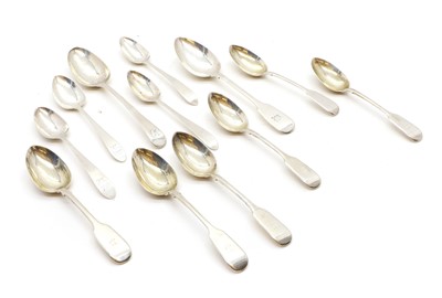 Lot 39 - A group of twelve silver spoons