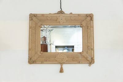 Lot 262 - A sailor's knotwork mirror