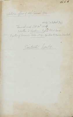 Lot 105 - Naval/ POW. Napoleonic Camp Manuscript