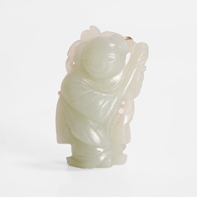 Lot 324 - A Chinese jade carving